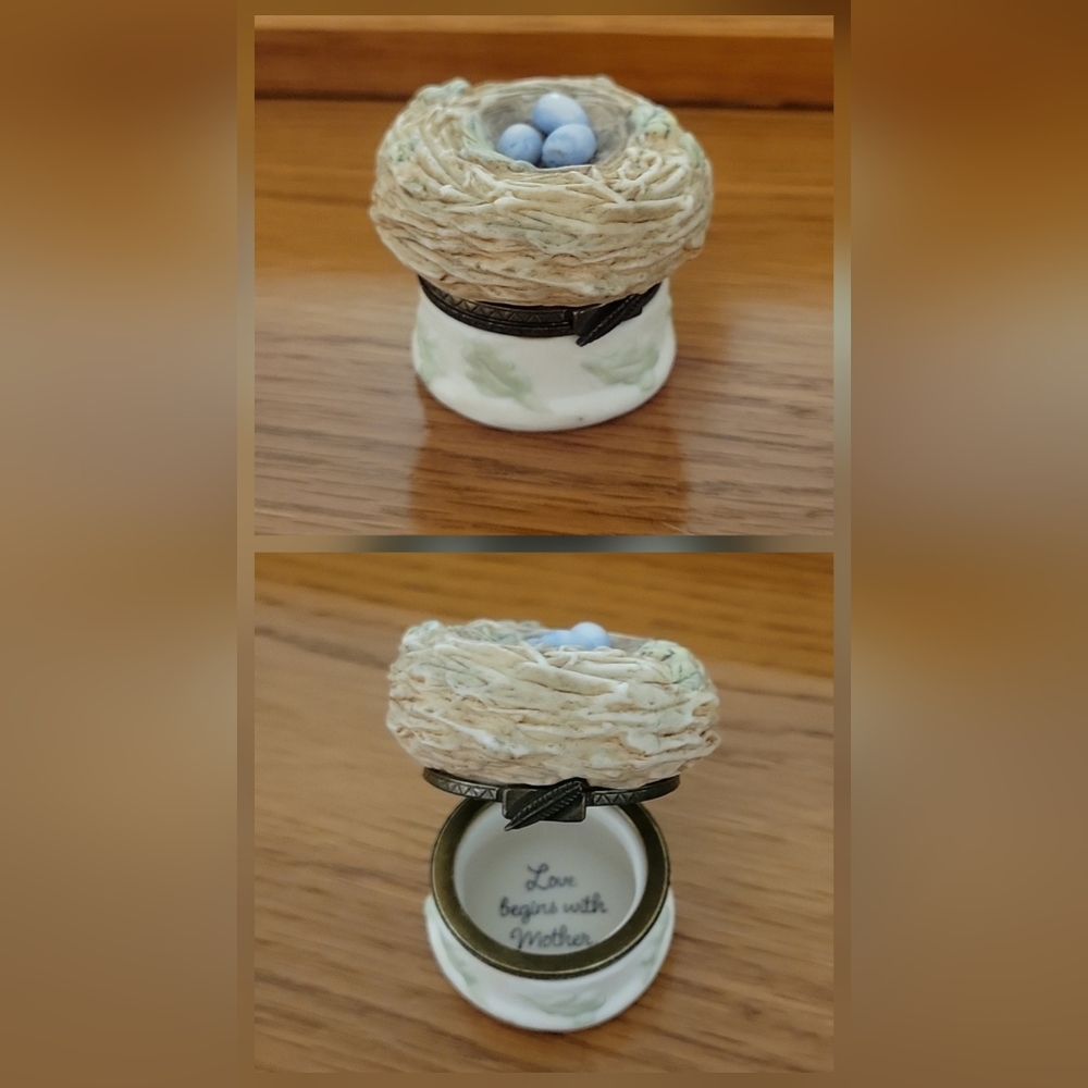 Bird Nest Trinket Box